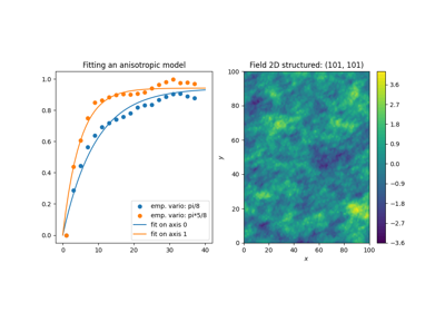 Directional variogram estimation and fitting in 2D